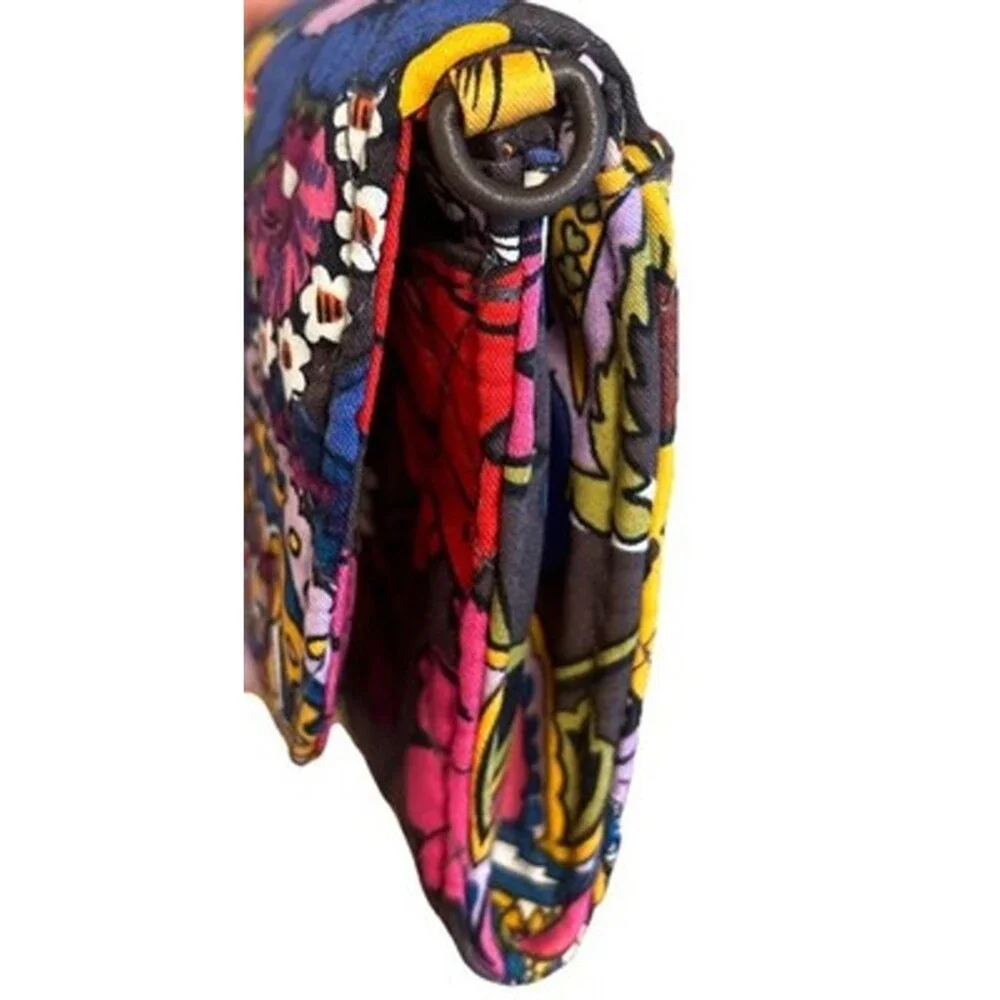 NWT  Vera Bradley Crossbody Wallet Wildwood Colorful Bouquet